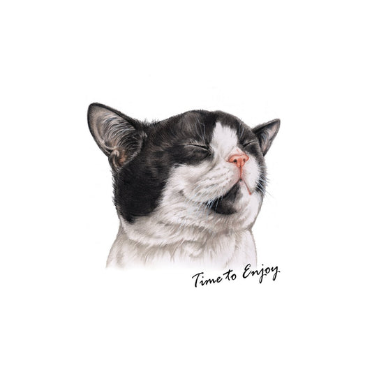 Einkaufstasche mit Katze - Time to Enjoy Einkaufstasche