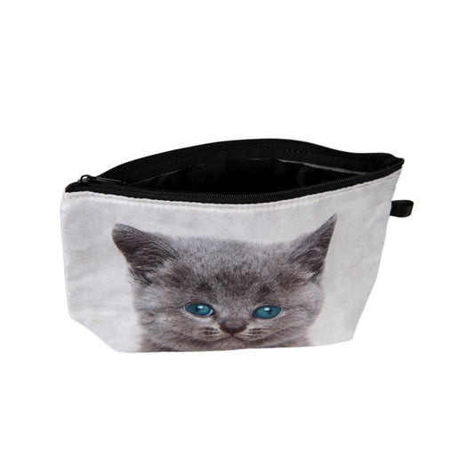 Kulturbeutel Katze mit blauen Augen Kosmetiktasche