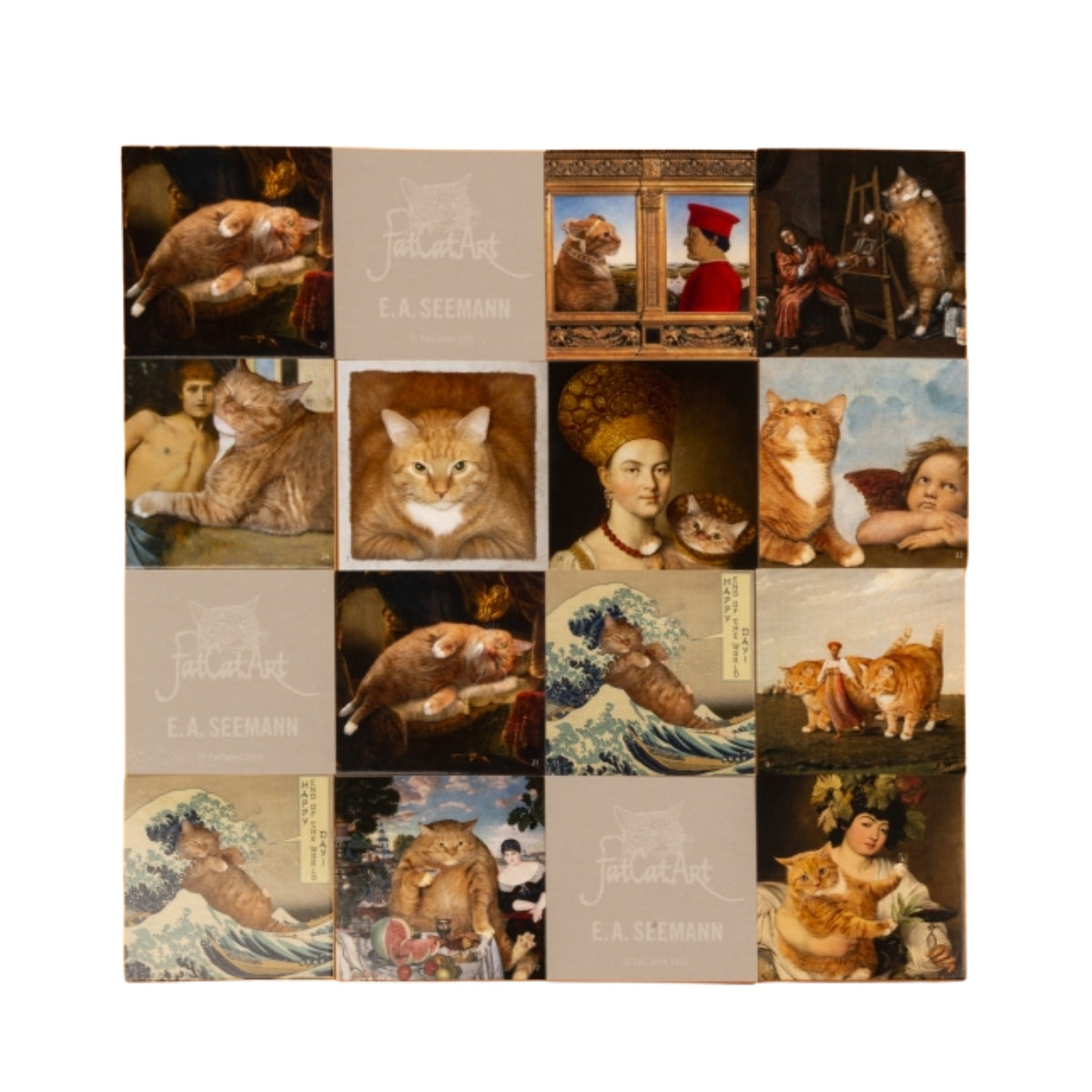 Memory Spiel mit Katzen - Fat Cat Art E.A. Seemann Verlag