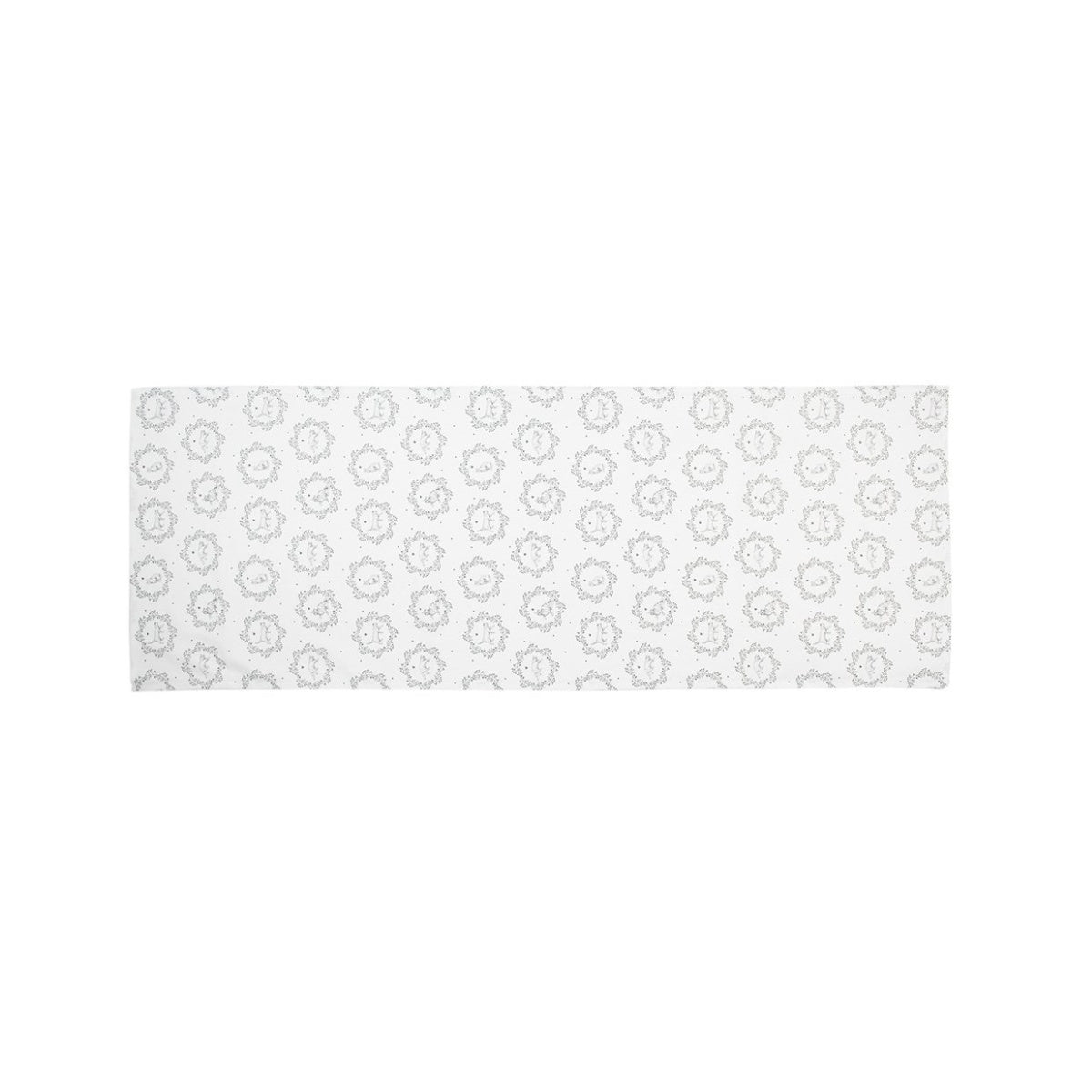 weiße Tischdecke mit Katzenmotiv 50x140 cm Tischdecke