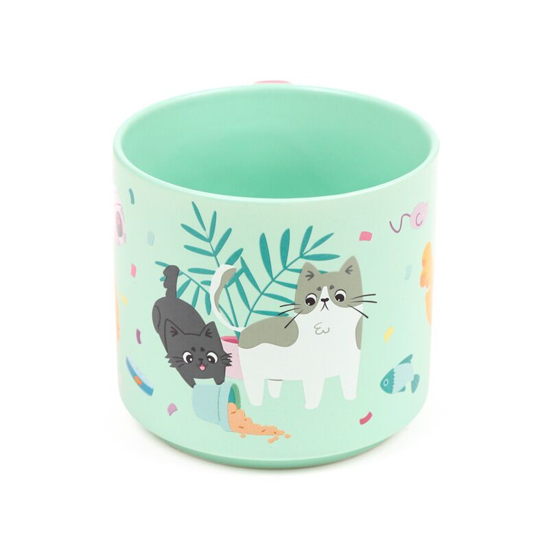 Tasse mit spielende Katzen - 470 ml Porzellanbecher Tasse
