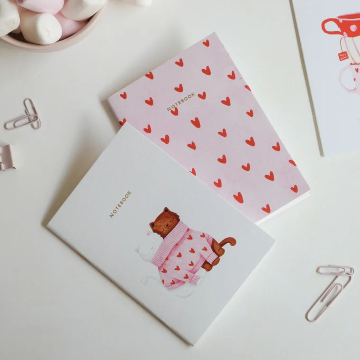 Notizbuch - zwei Katzen mit Herzchen All the ways to say