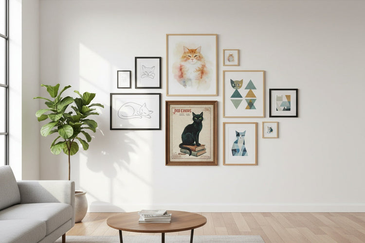 Poster und Drucke mit Katzenmotiv