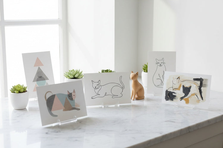 Postkarten mit Katzen