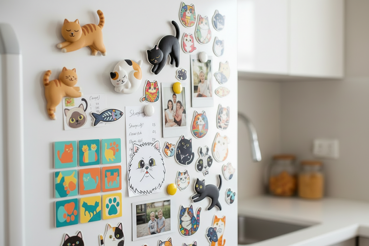 Katzen Magnete und Sticker