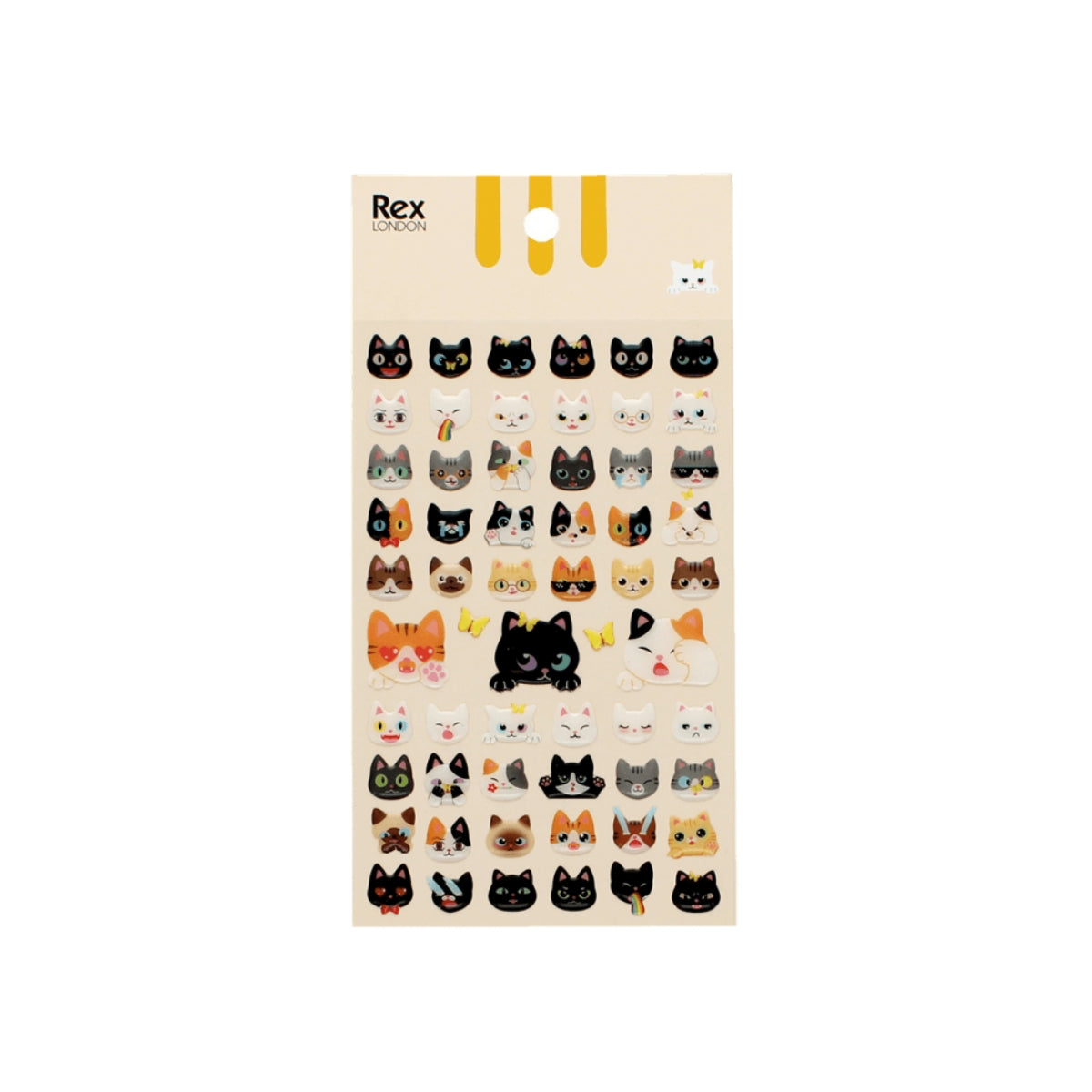 3D Sticker mit Katzen Sticker