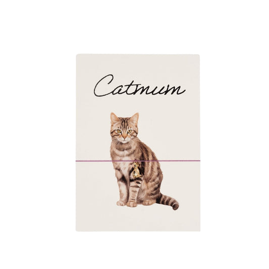Armband mit vergoldeter Katze - Catmum Armband