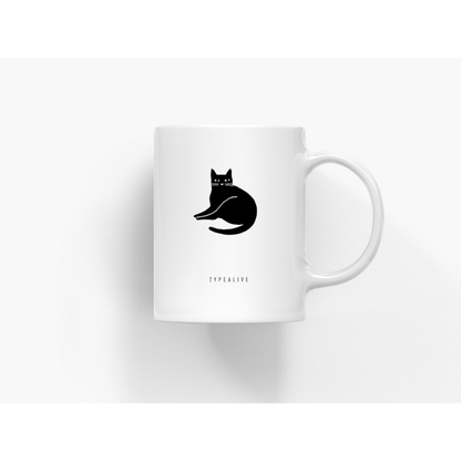 Tasse mit Schwarze Katze - Better Life Cats Teetasse