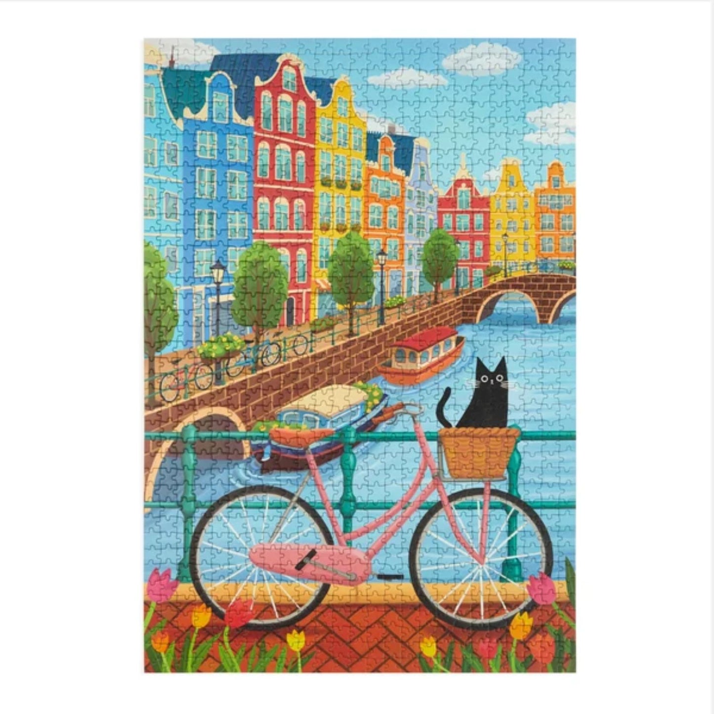 Katzen Puzzle - Fahrradtour
