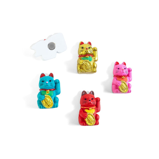 Bunte Katzenmagnete - Lucky Cat