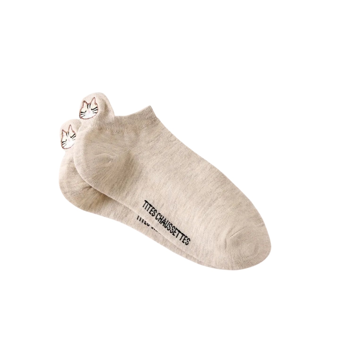 5er-Set Katzensocken mit getigerter Katze