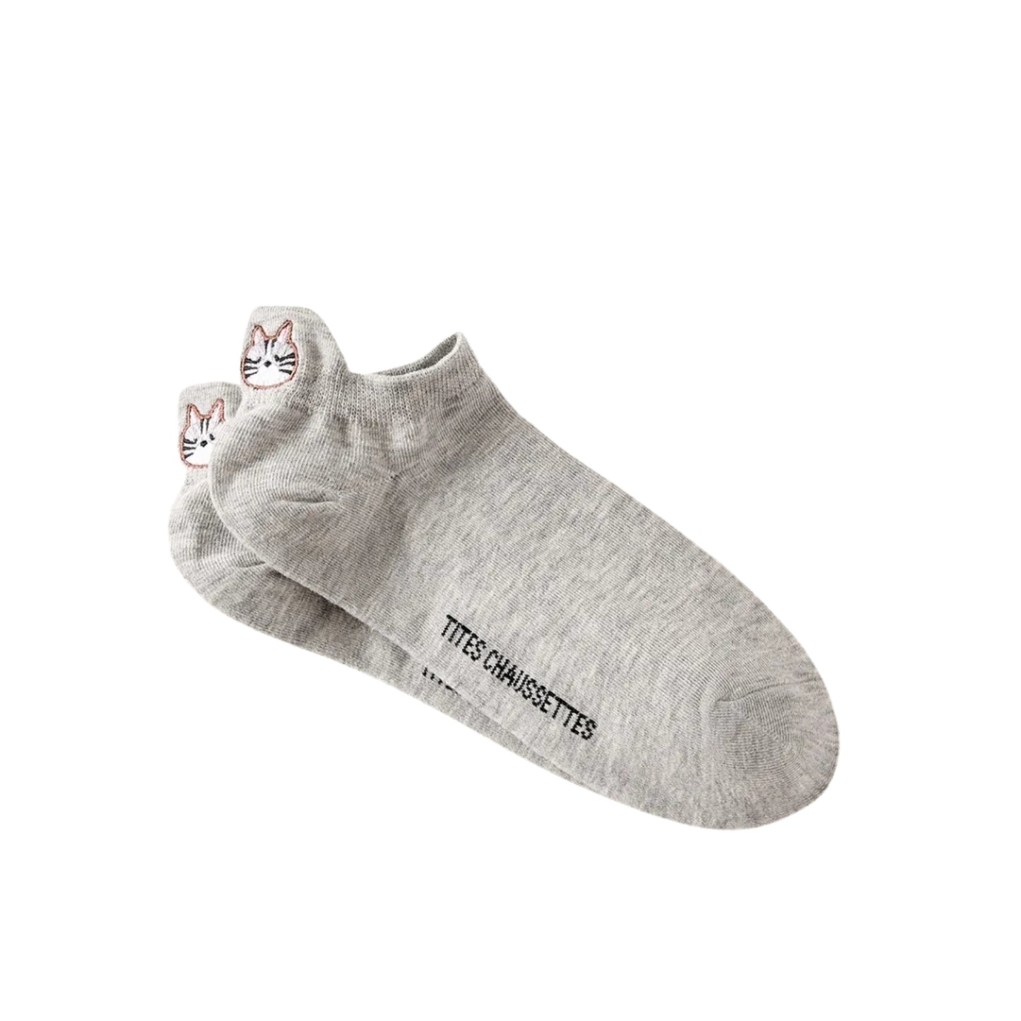 5er-Set Katzensocken mit getigerter Katze