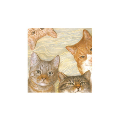 Einkaufstasche mit Katzencollage Einkaufstasche