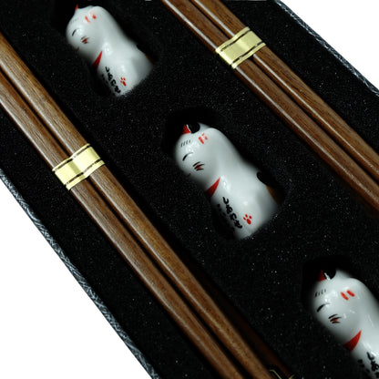 Essstäbchen Set mit Ablagen Essstäbchen