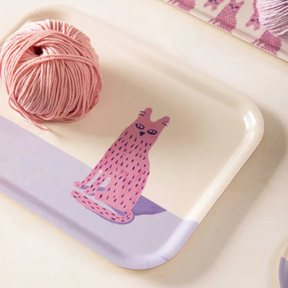 Frühstückstablett mit pinker Katze All the ways to say