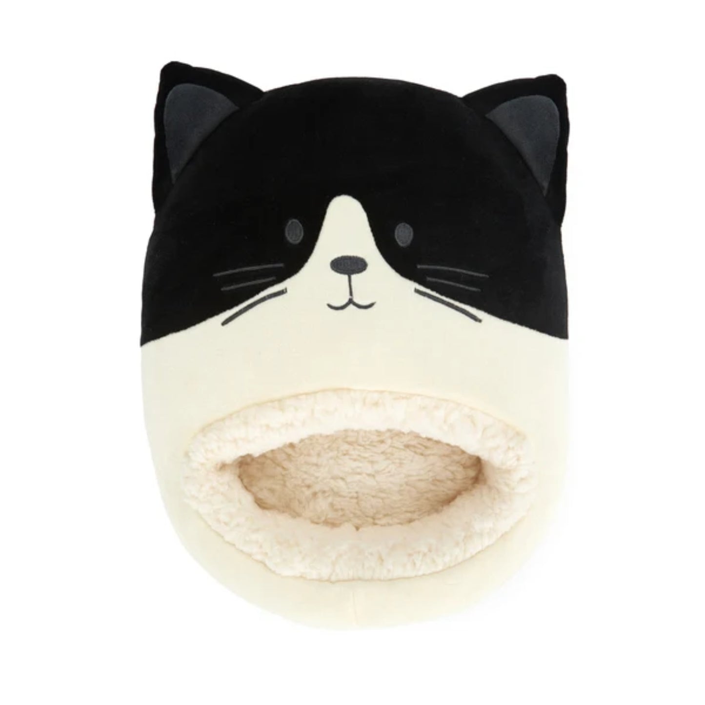 Fußwärmer Katze - schwarz und weiss