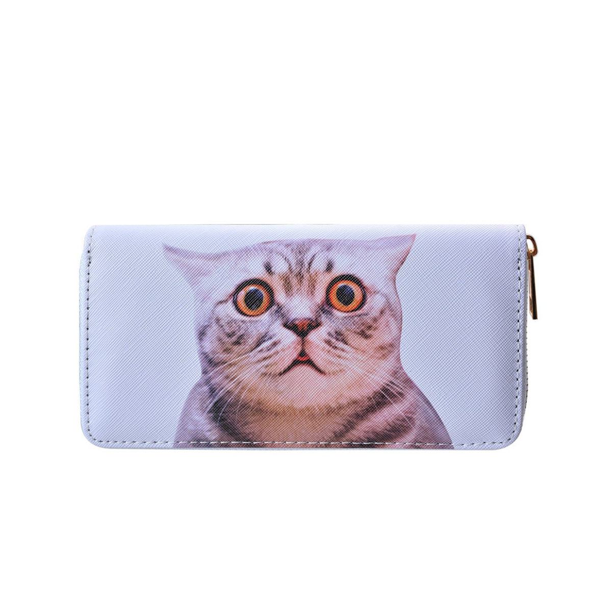 Portemonnaie mit überraschter Katze Portemonnaie