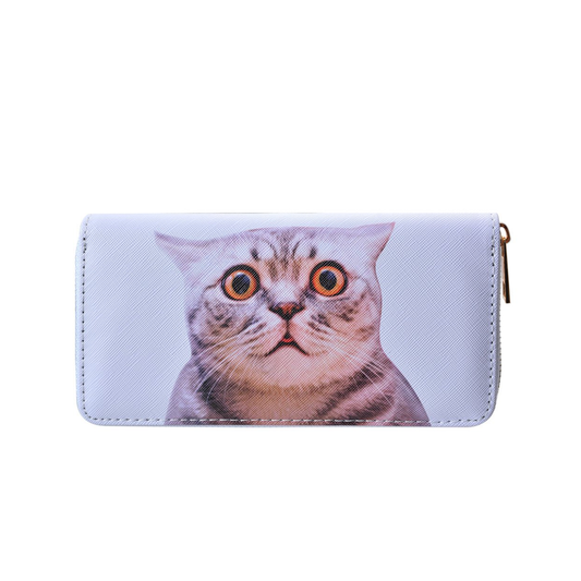 Portemonnaie mit überraschter Katze Portemonnaie