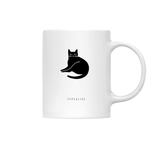Tasse mit Schwarze Katze - Better Life Cats Teetasse