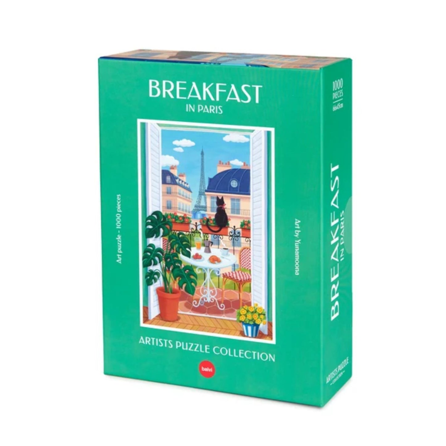 Katzen Puzzle - Frühstück in Paris