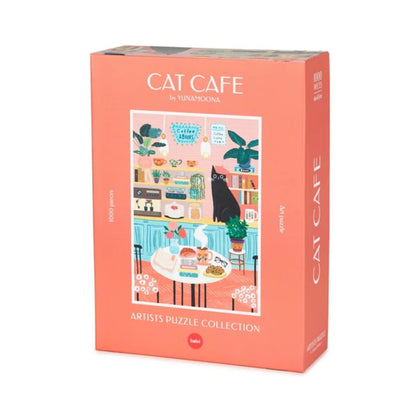 Katzen Puzzle - Cafe