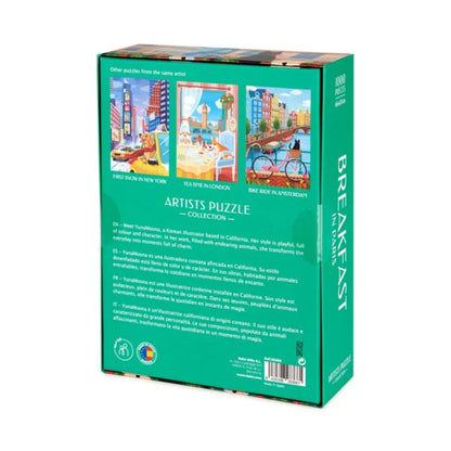 Katzen Puzzle - Frühstück in Paris