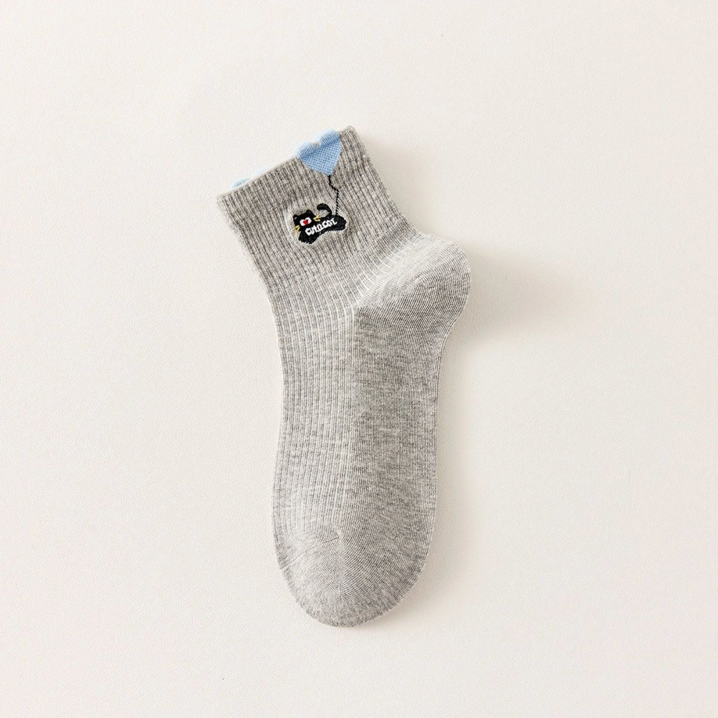 3er-Set Socken - Katze mit Herzballon