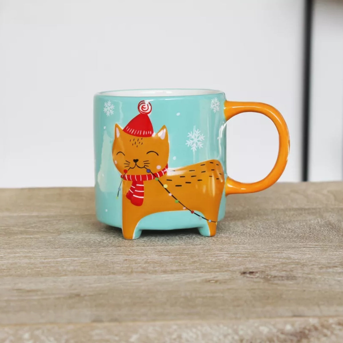 Kaffeetasse Katze mit Mütze Winkee