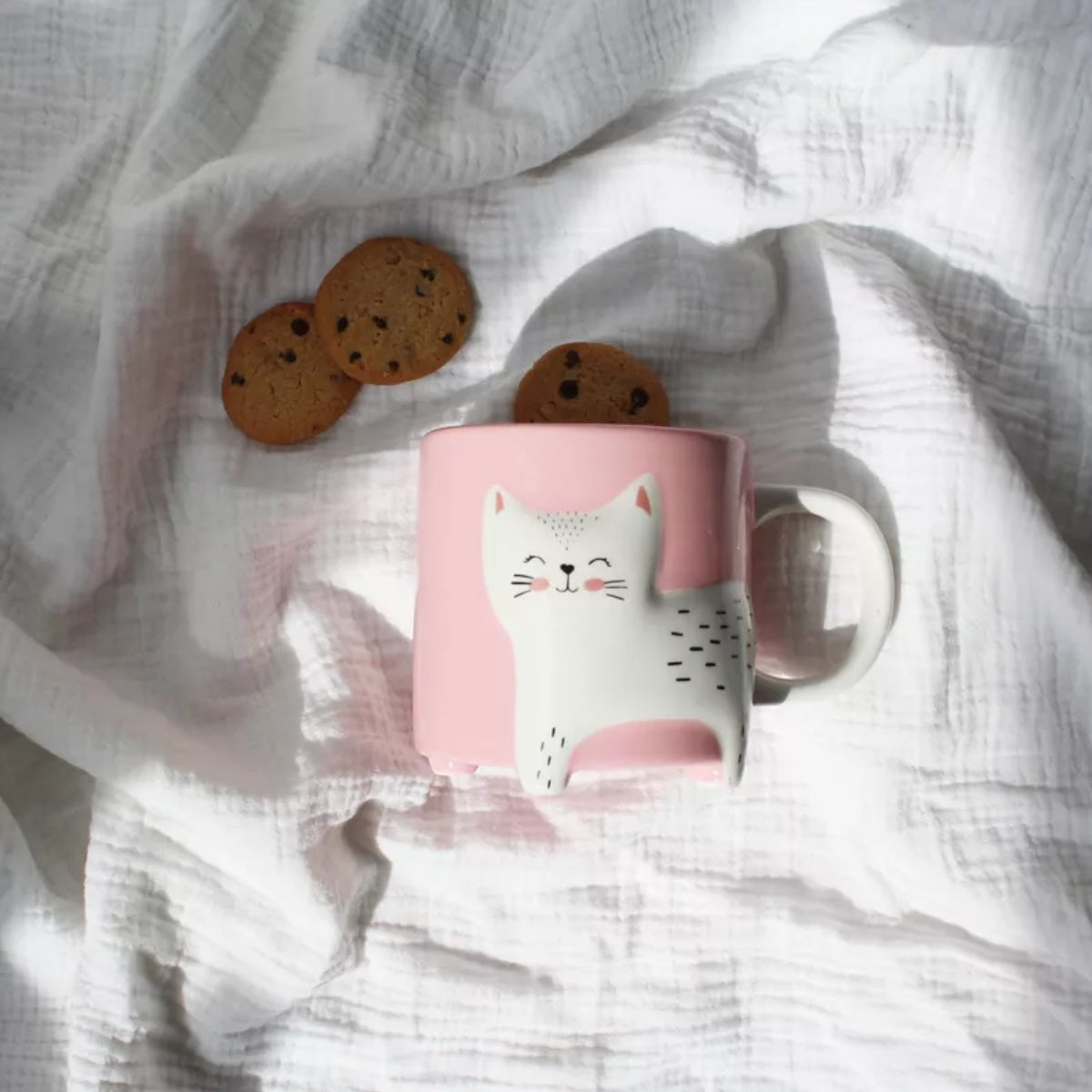Kaffeetasse mit süßer Katze Winkee