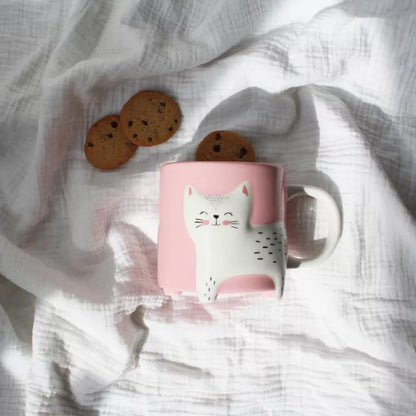 Kaffeetasse mit süßer Katze Winkee