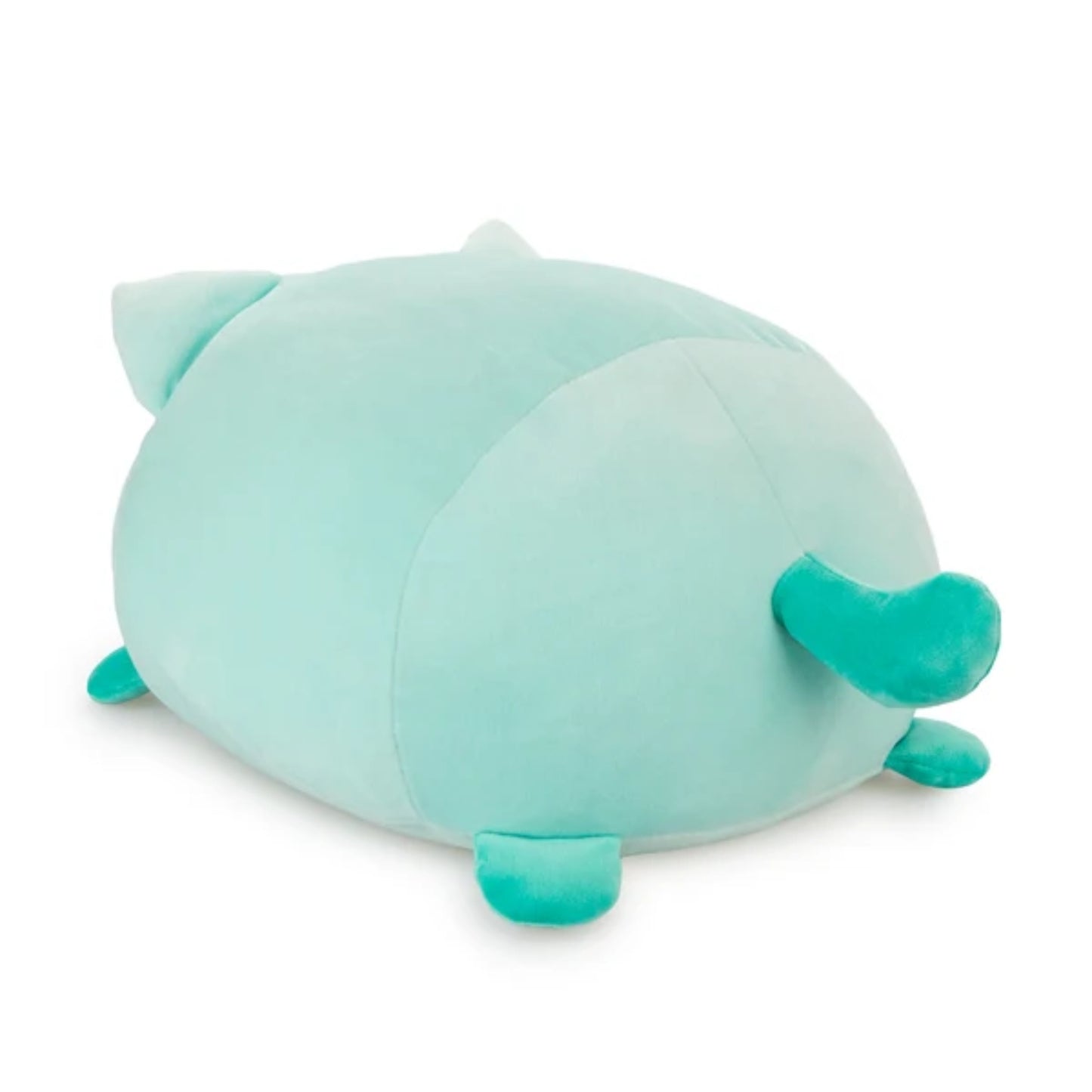 türkis Kuschelkissen in Katzenform