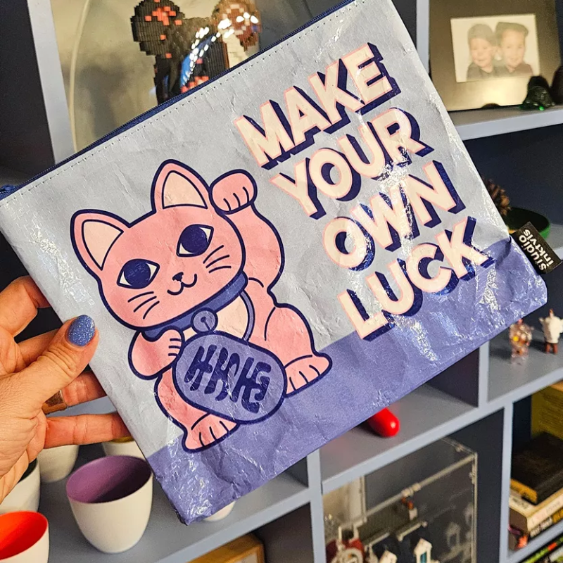 Kosmetik-, Federtasche Maneki Neko - Make you own luck Studio Inktvis