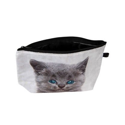 Kulturbeutel Katze mit blauen Augen Kosmetiktasche