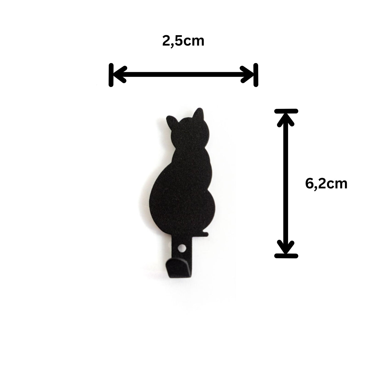 Anti-Rutsch Magnet schwarze Katzen - 2er Set