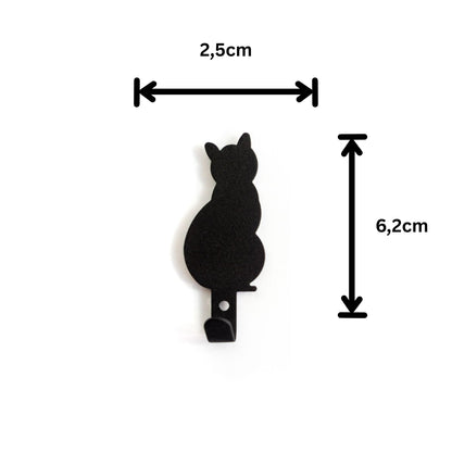 Anti-Rutsch Magnet schwarze Katzen - 2er Set