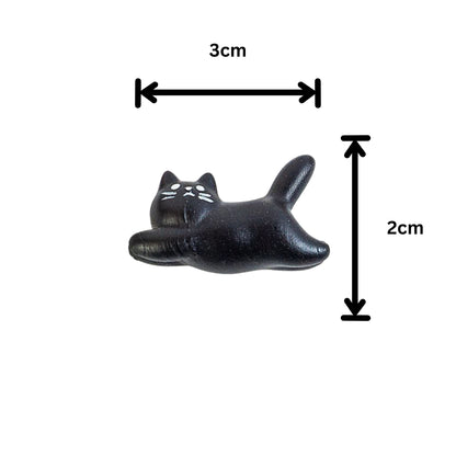 faule Katzen Magnete - 8er Set