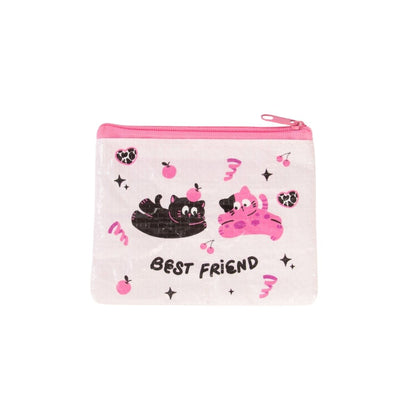 Mini Portemonnaie mit Katzen - Kawaii Design Portemonnaie