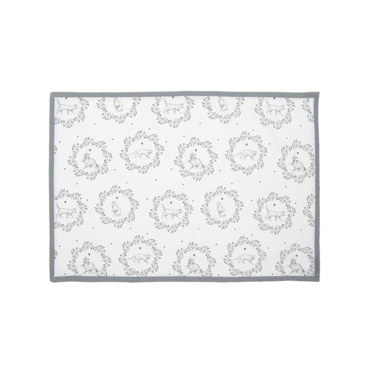 Platzdeckchen mit Katzenmotiv - 48x33 cm Platzdeckchen