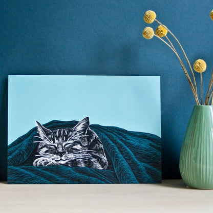 Poster schlafende Katze - A4 Poster