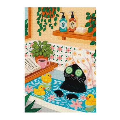Katzen Puzzle - Cat Spa