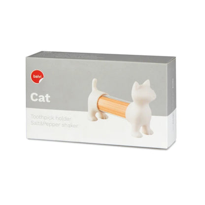 Salz oder Pfefferstreuer Cat - weiss