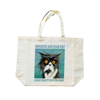 Einkaufstasche mit Katze - Beauty is on the Inside Einkaufstasche