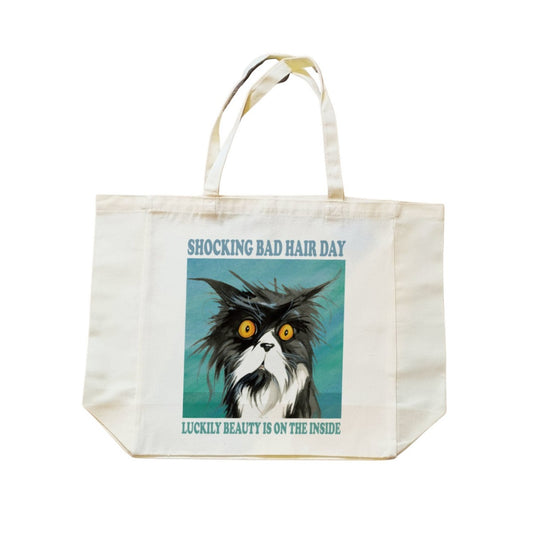 Einkaufstasche mit Katze - Beauty is on the Inside Einkaufstasche