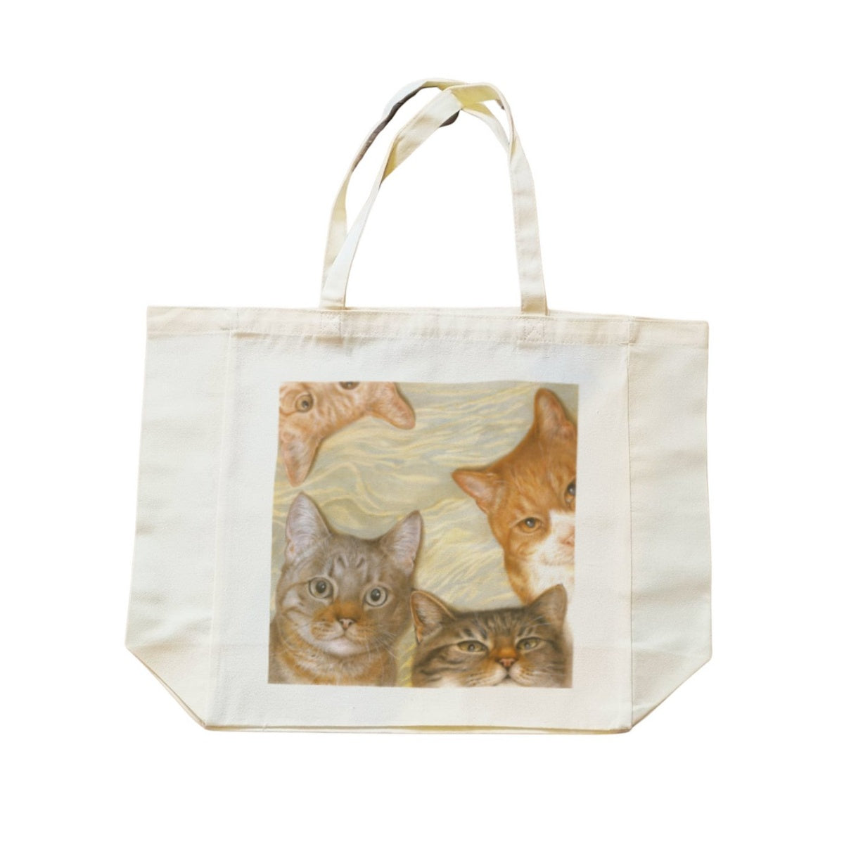 Einkaufstasche mit Katzencollage Einkaufstasche