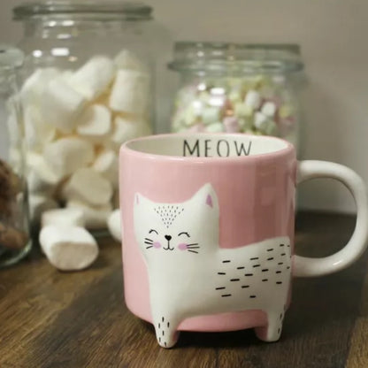 Kaffeetasse mit süßer Katze Winkee