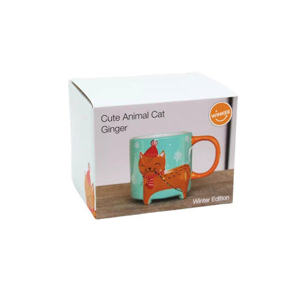 Kaffeetasse Katze mit Mütze Winkee