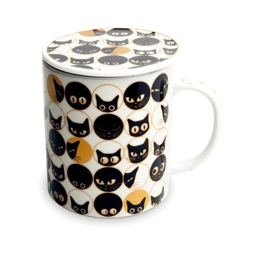 Teetasse mit Katzen 