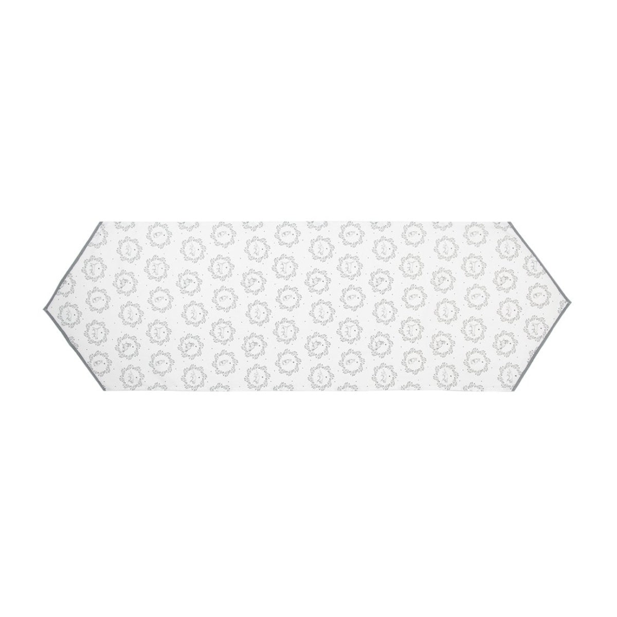 weiße Tischdecke mit Katzenmotiv 50x160 cm Tischdecke