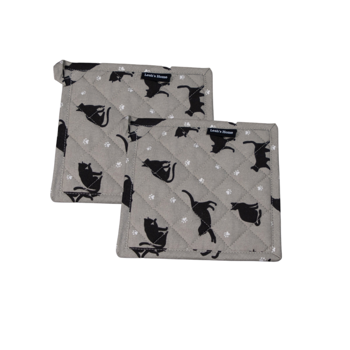 Topflappen mit Katzen - 2er Set Topflappen