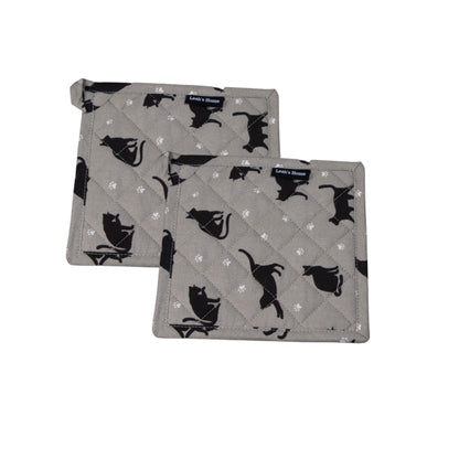 Topflappen mit Katzen - 2er Set Topflappen